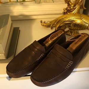 Johnston and Murphy Brown Loafers - 10.5